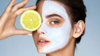 Лимонная маска с аспирином для лица