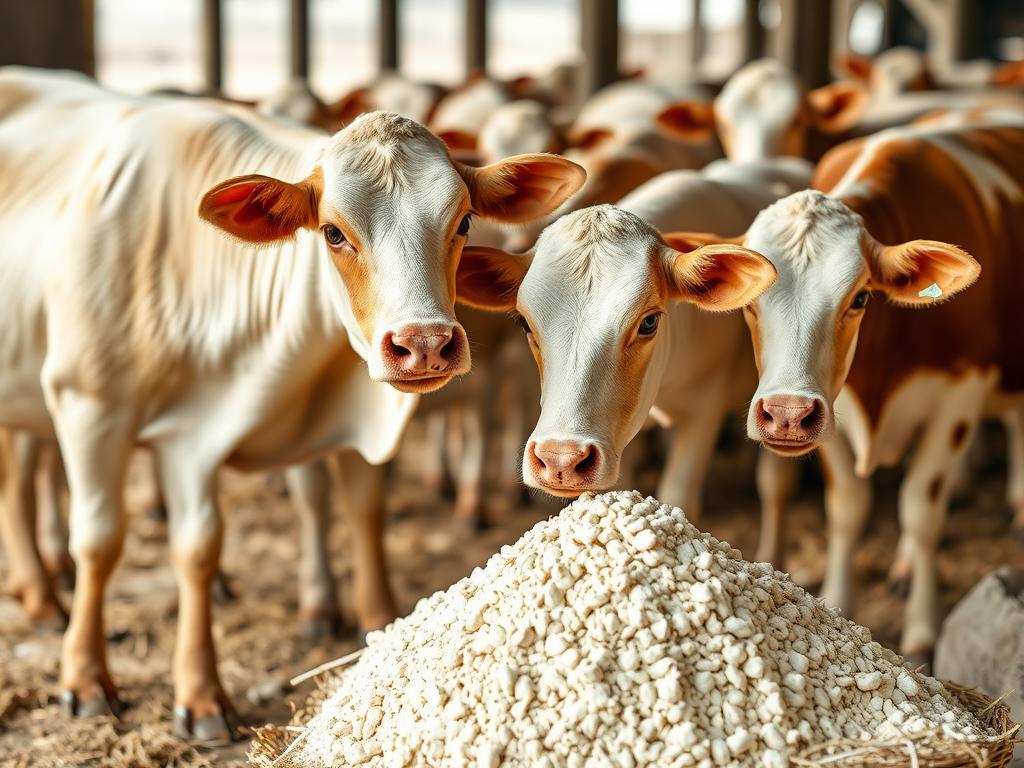 Limestone flour compound for improving compound feed and animalsфото