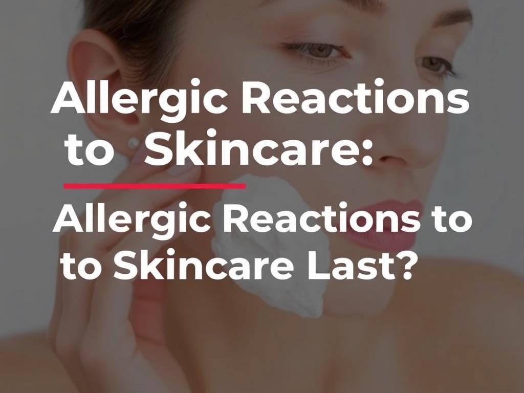     Allergic Reactions to Skincare: What to Do. How Long Do Allergic Reactions to Skincare Last?
