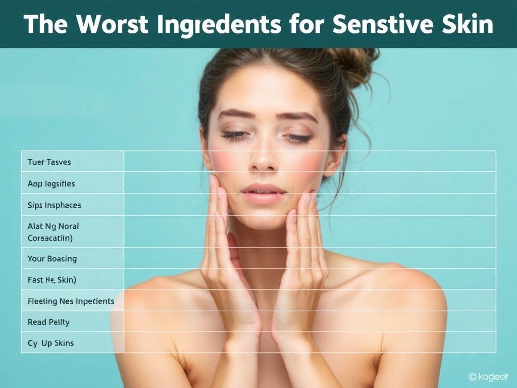     The Worst Ingredients for Sensitive Skin. Summary Table: Worst Ingredients for Sensitive Skin