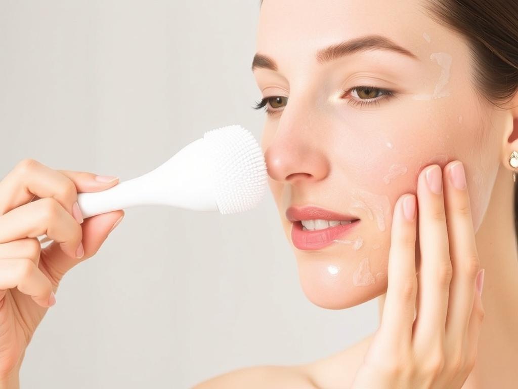     The Right Way to Use a Facial Cleansing Brush. Step-by-Step: The Right Way to Use a Facial Cleansing Brush
