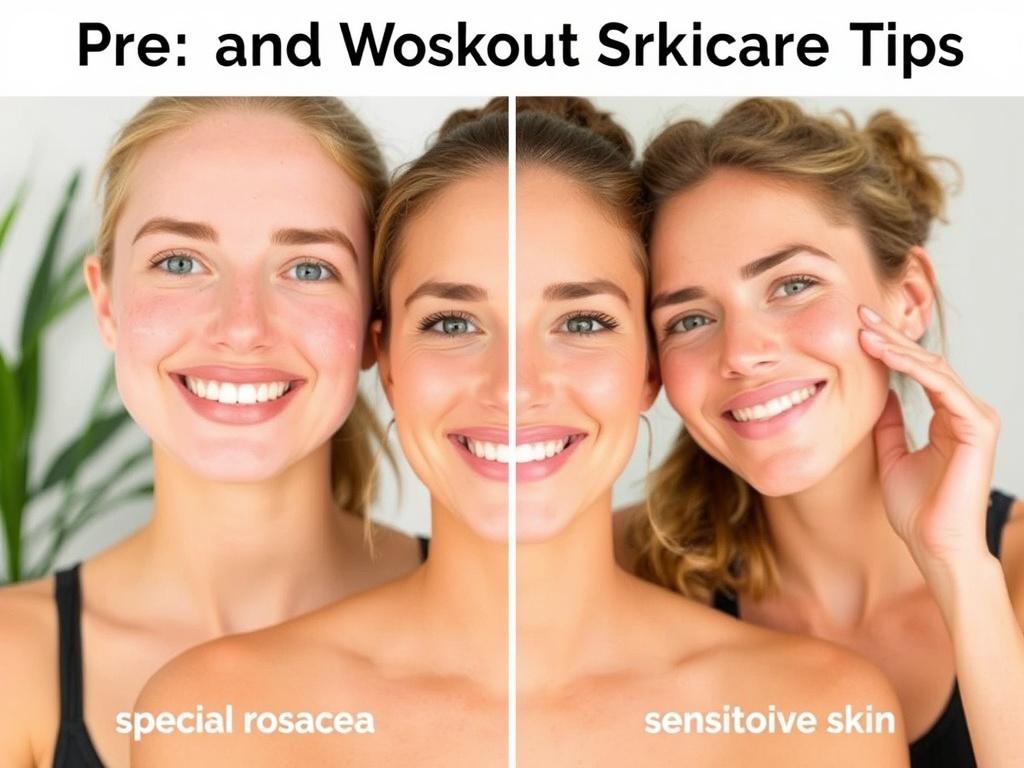     Pre- and Post-Workout Skincare Tips. Cuidados especiales: acné, rosácea, piel sensible