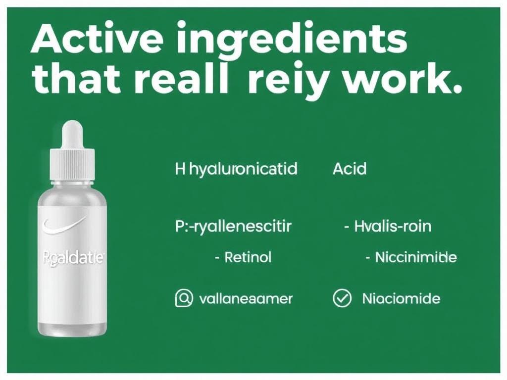     Ingredientes activos que realmente funcionan: Retinol, Ácido Hialurónico, Niacinamida.. Recomendaciones prácticas y de seguridad