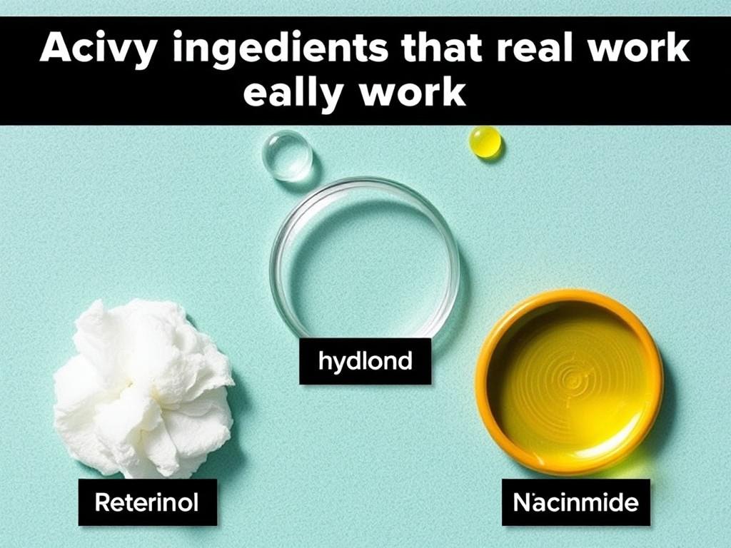     Ingredientes activos que realmente funcionan: Retinol, Ácido Hialurónico, Niacinamida.. ¿Por qué los ingredientes activos importan?