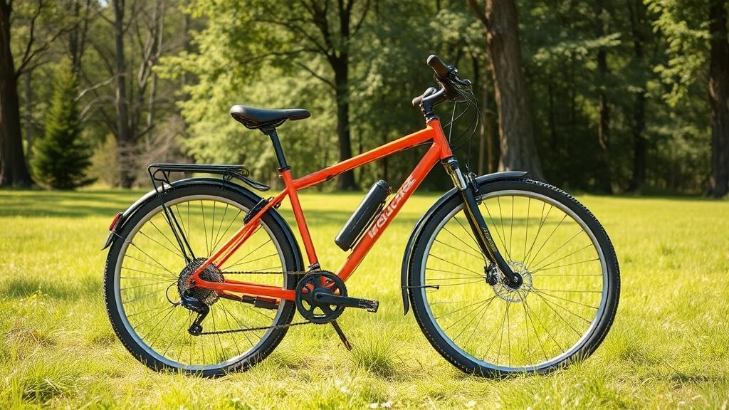 A bicycle for active recreation.фото
